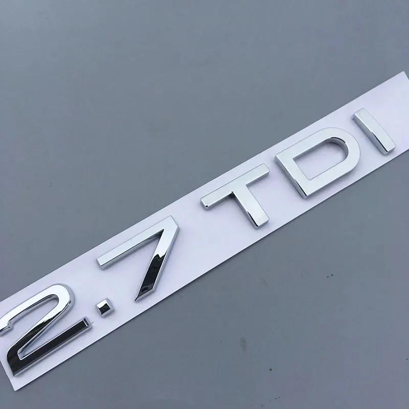 2026 3D ABS car rear trunk sticker 2.0 2.5 2.7 3.0 4.0 TDI 30 35 40 45 50 55 TDI emblem for Audi A1 A3 A4 A5 A6 A7 A8 Q2 Q3 Q5 Q7 TT