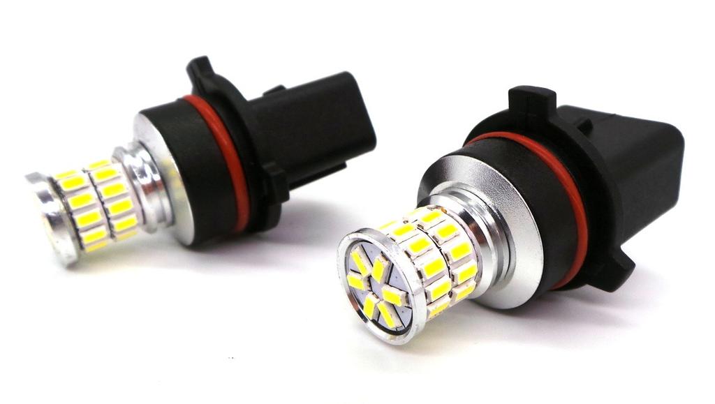2 Pcs LED Bulb P13W 12V CANBUS White Off-Road