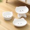 Pet Supplies Ceramic Cat Bowl Creative Cute Dog Food Feeding Basin Multi-use Slanted Mouth Pet High Foot Bowl Kitten Puppy