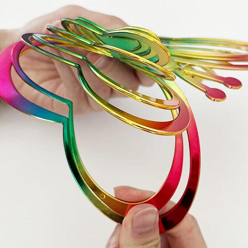 1ks Venkovní Zahrada Závěsná Dekor Přechod Barva Lapač větrné vrtule Šestihranný 3D tekoucí světelný efekt Součásti zvonkohry