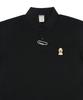 GRAVER [Unisex] Duck Face Embroidered Pique Short Sleeve T-Shirt_Black