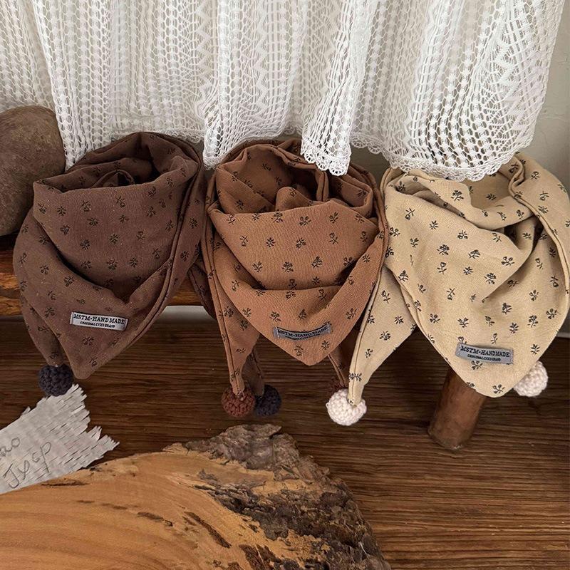 Kinderschal Herbst Winter Winddicht Warm Babyschal Seide Jungen Mädchen Dreieckstuch Mädchen Kinder Accessoires