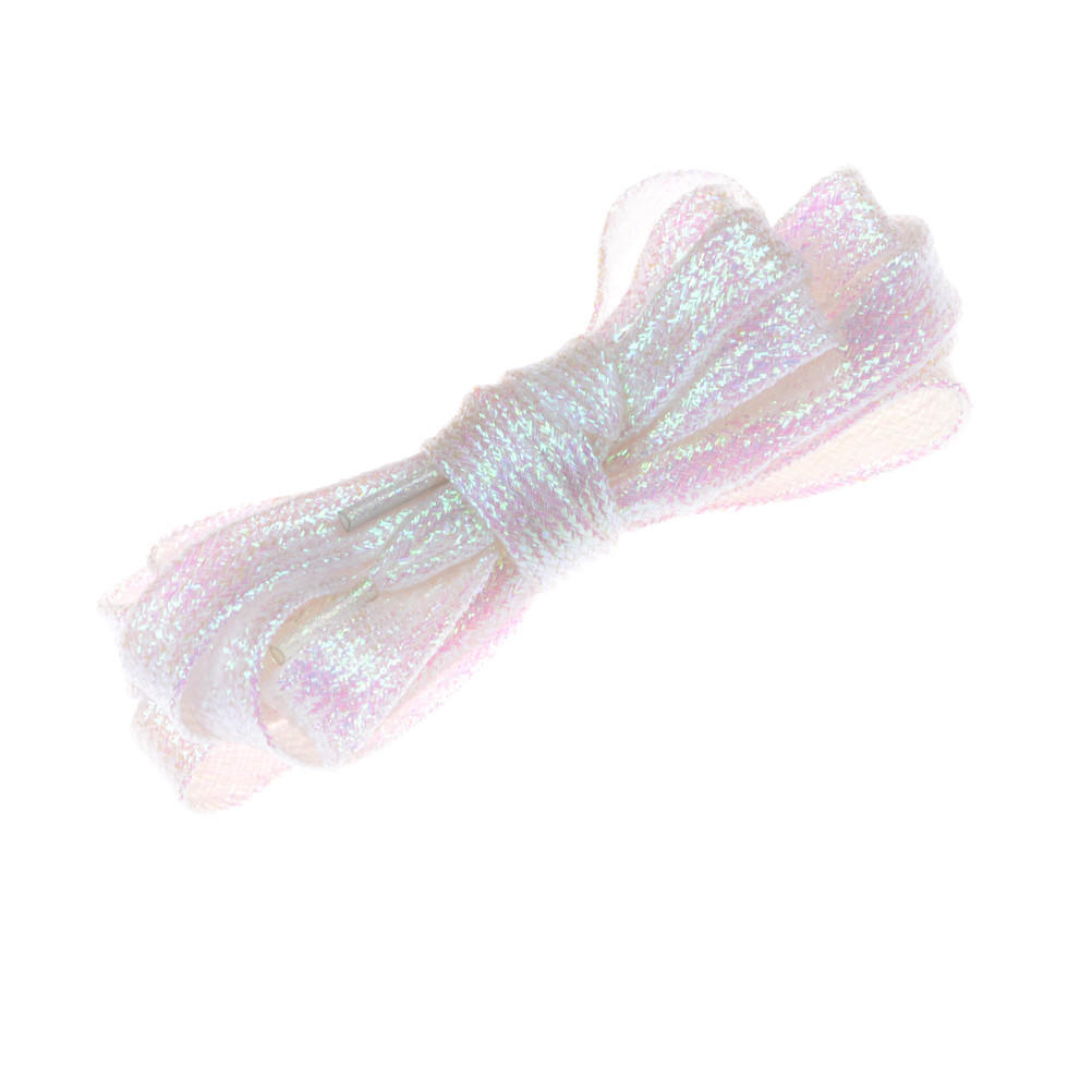 1 ks Lesklá zlatá a stříbrná nit Sportovní tenisky Plochá tkanička Šňůrky