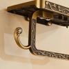 Vintage Toilet Paper Holder Wall-Mounted Mobile Phone Rack Easy Install Tissue Roll Rack  Toilet
