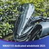 FOR 2025 NMAX155 Nmax 155 Improved High Window Windshield NMAX Windshield Accessory (23.6 Inches (60 Cm) + Modified + Transparent