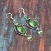 Peridot, Edelstein 925 Sterling Silber Handgefertigter wundervoller Schmuckohrring