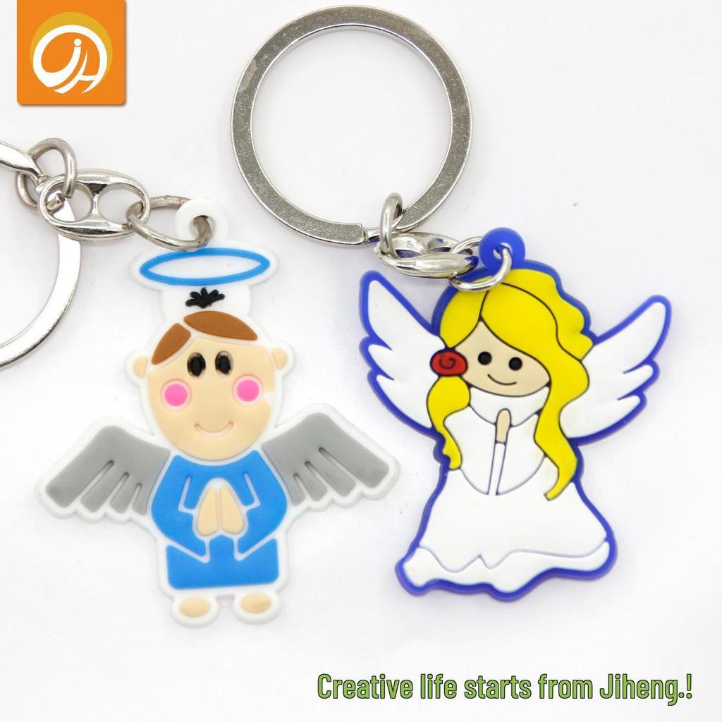 Unisex Cartoon PVC Keychain