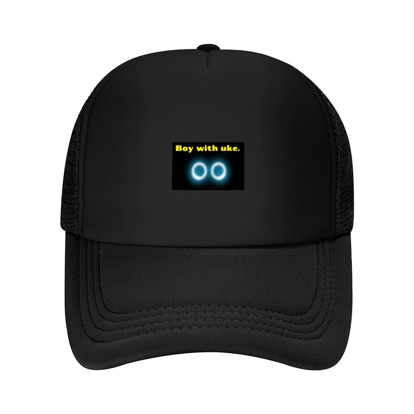 

Boy ukehes with a uke ukulele Baseball Cap Unique hats Hat men Fishing cap Thermal Visor Women Hats Mens
