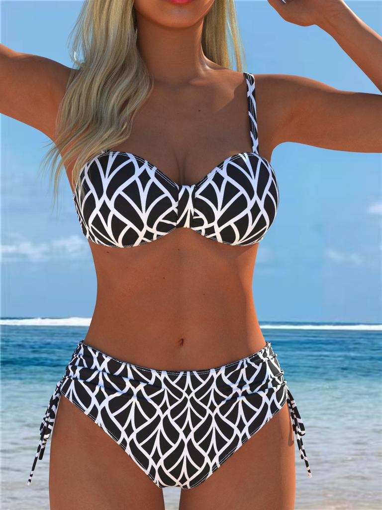 11 Years of New Sexy European and American Bikini Print Lace-up Swimsuit Women Temu