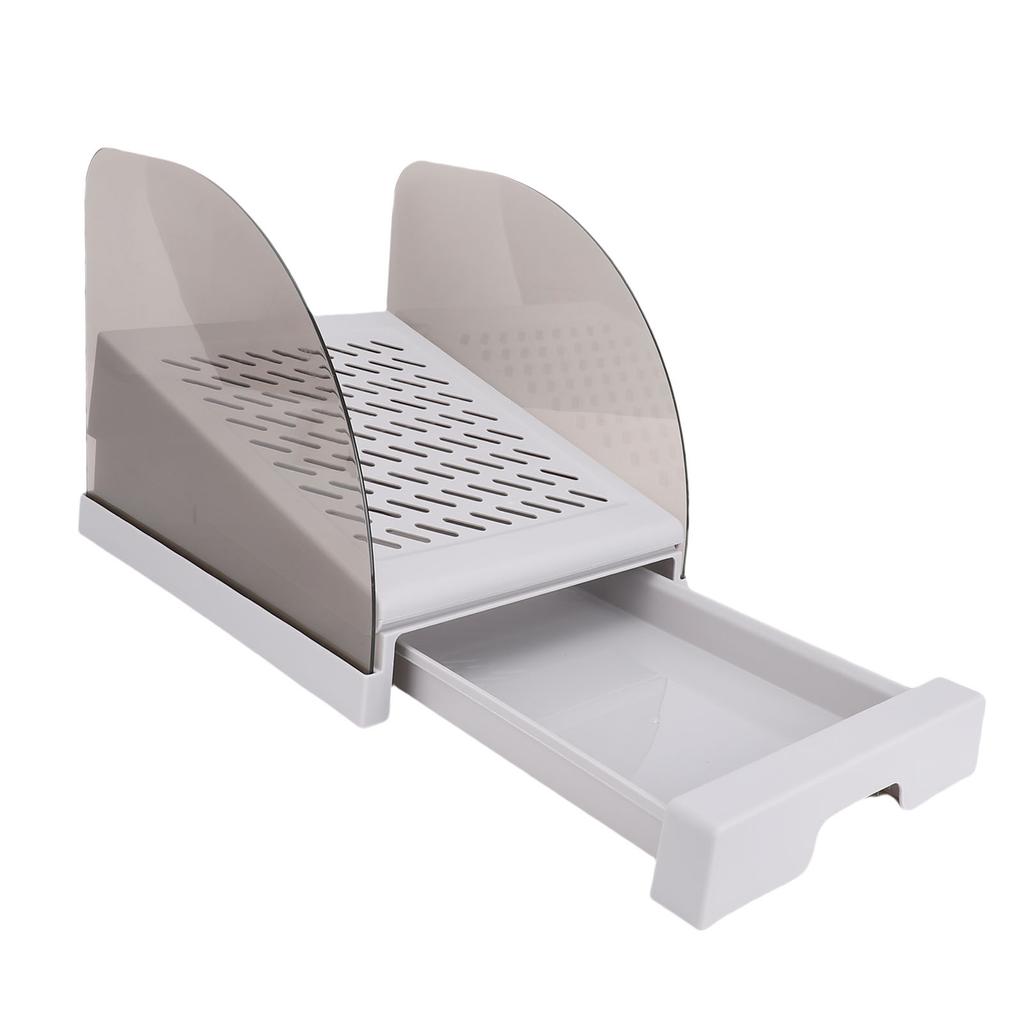 Cat Litter Ramp with Drawer Baffles   Height Elevated Litter Box Step Stool Anti Tracking Easy To Clean