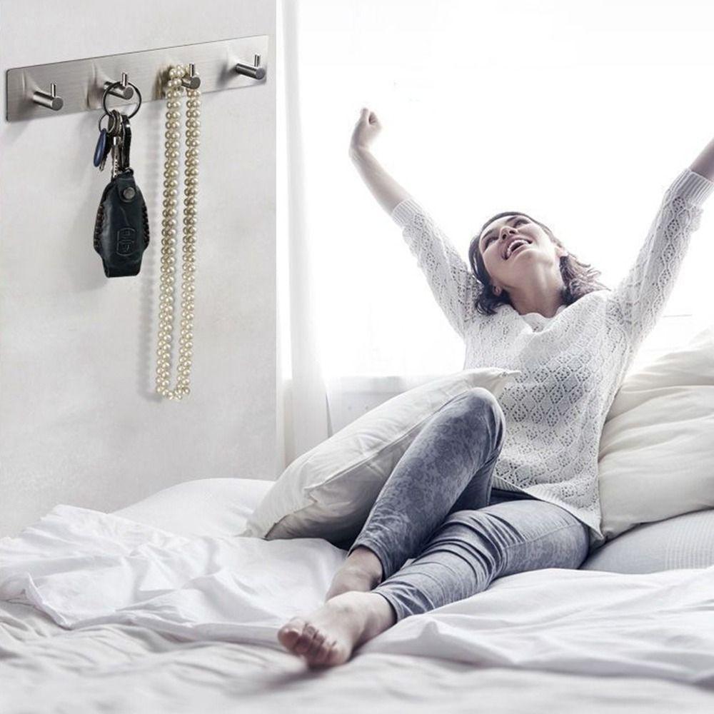 Black Coat Hooks Hanging Bags Key Hangers Multi-Purpose Towel Holder  for Home