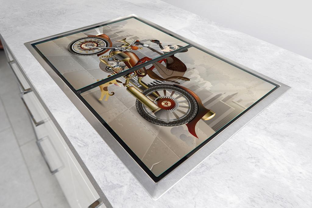 SZKLANA PŁYTA OCHRONNA DESKA 75x52 MOTOCYKL