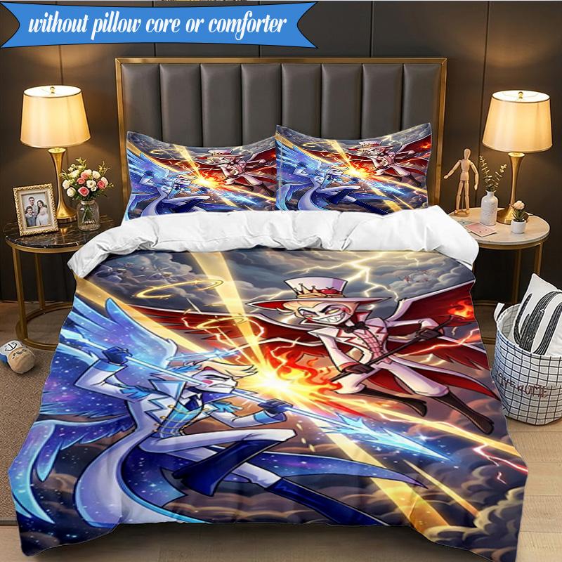 3PCS Fantasy Creatures Hotel  Bedding Set,Including 1pc Duvet Cover And 2pcs Pillowcases Perfect for Bedroom, Dormitory, Fan Christmas gift