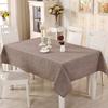 Modern Simple Woven Polyester-Cotton Tablecloth Rectangular Table Cover Dining Coffee Decor