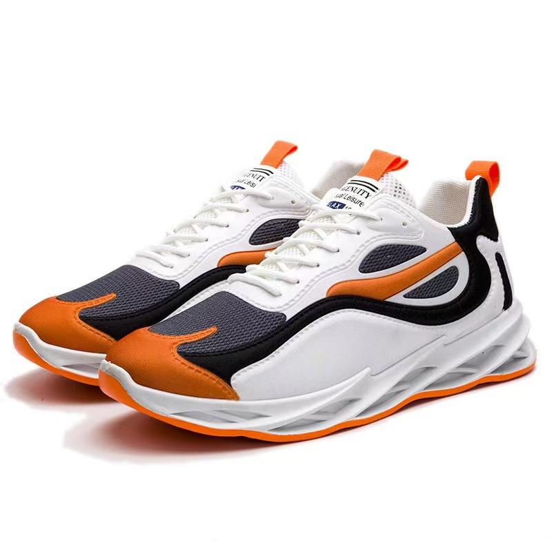 Large size men's shoes spring new thick-soled versatile casual shoes breathable mesh soft-soled sports shoes