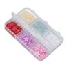 3D Flowers Nail Art Decorations 6 Colors Resin Nail Art Supplies for Home DIY Craft Nail Salons