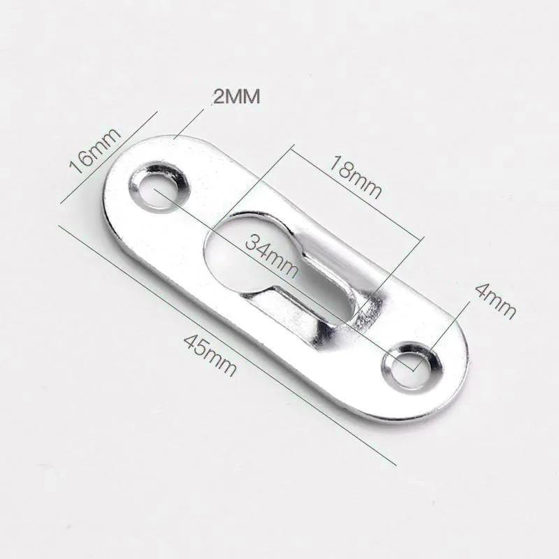 10pcs Picture Hanger Hooks Frame Wall Metal Keyhole Hanging Paintings Fasteners Art Gallery Display Mirror Brackets Hardware
