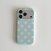 Korean Colorful Circular Dots Matte IMD TPU Back Cover For For Iphone 1 16 17 Pro Max Phone Case