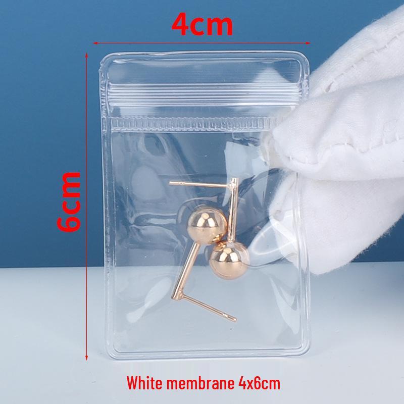Anti-Oxidation Portable Jewelry Box for Earrings, Studs, Necklaces, Rings - Transparent Storage Bag