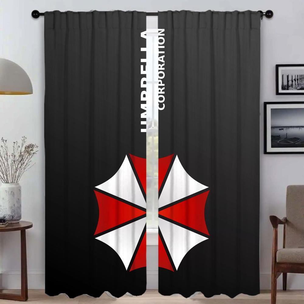 Room Darkening Curtains Bedroom Umbrellas Curtain Panel Partition Halloween Decoration Shades Home Interior Made Of Polyester Washable Decor Ready