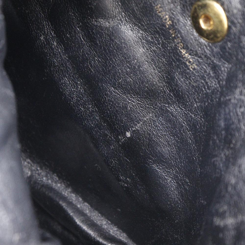 Chanel Matelasse Backpack Daypack A10177 ChainBackpack COCO Mark Black Lambskin Women Used