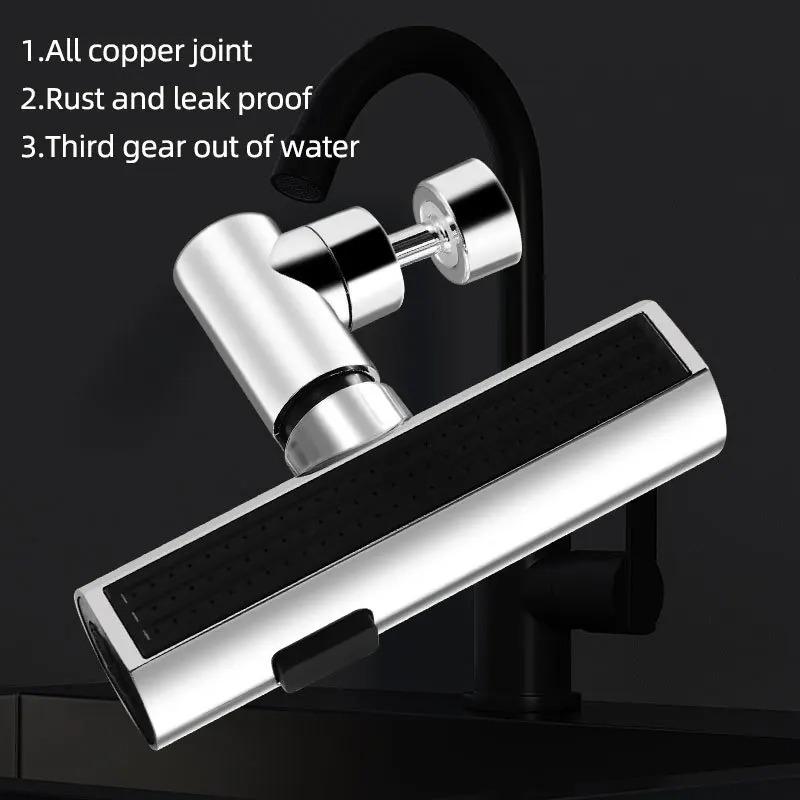 1/2pcs Easy Install Swivel Faucet Extender, 3-in-1 Spray Head for Sink, Upgrades Your Kitchen Tap, No Plumber Needed