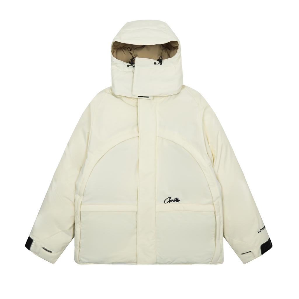 Cross-border European and American Trendy Brands Alcatraz Embroidered Letters Reflective Mid-length Thickened Cotton Jacket for Men and Women, High 