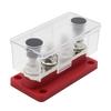 300A Power Distribution Block Bus Bar 4 X 3/8 48V   Busbar Box with Transparent Cover