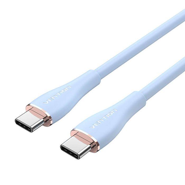Câble Usb-C Vention Pour Téléphone, Ordinateur Portable, Tablette, Pd 100 W, Charge Rapide, 1,5 M