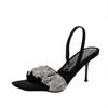 Summer word with sandals women's thin heels high heels banquet women's shoes show long legs fish mouth super high heels look thin