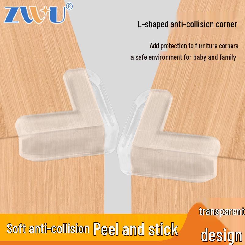 Kindersicherheit Transparenter Tischkantenschutz - Stoßschutzkissen