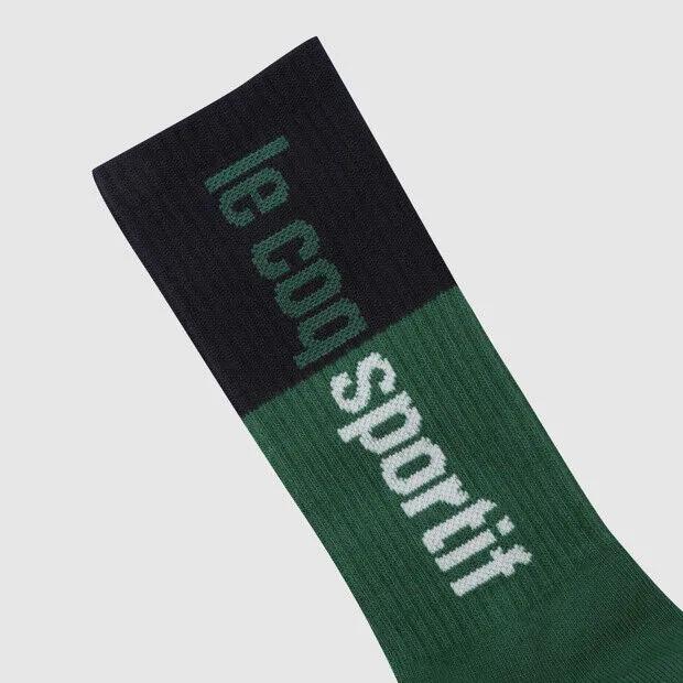 Big Lettering Colored High Socks - Green QR123ASC21