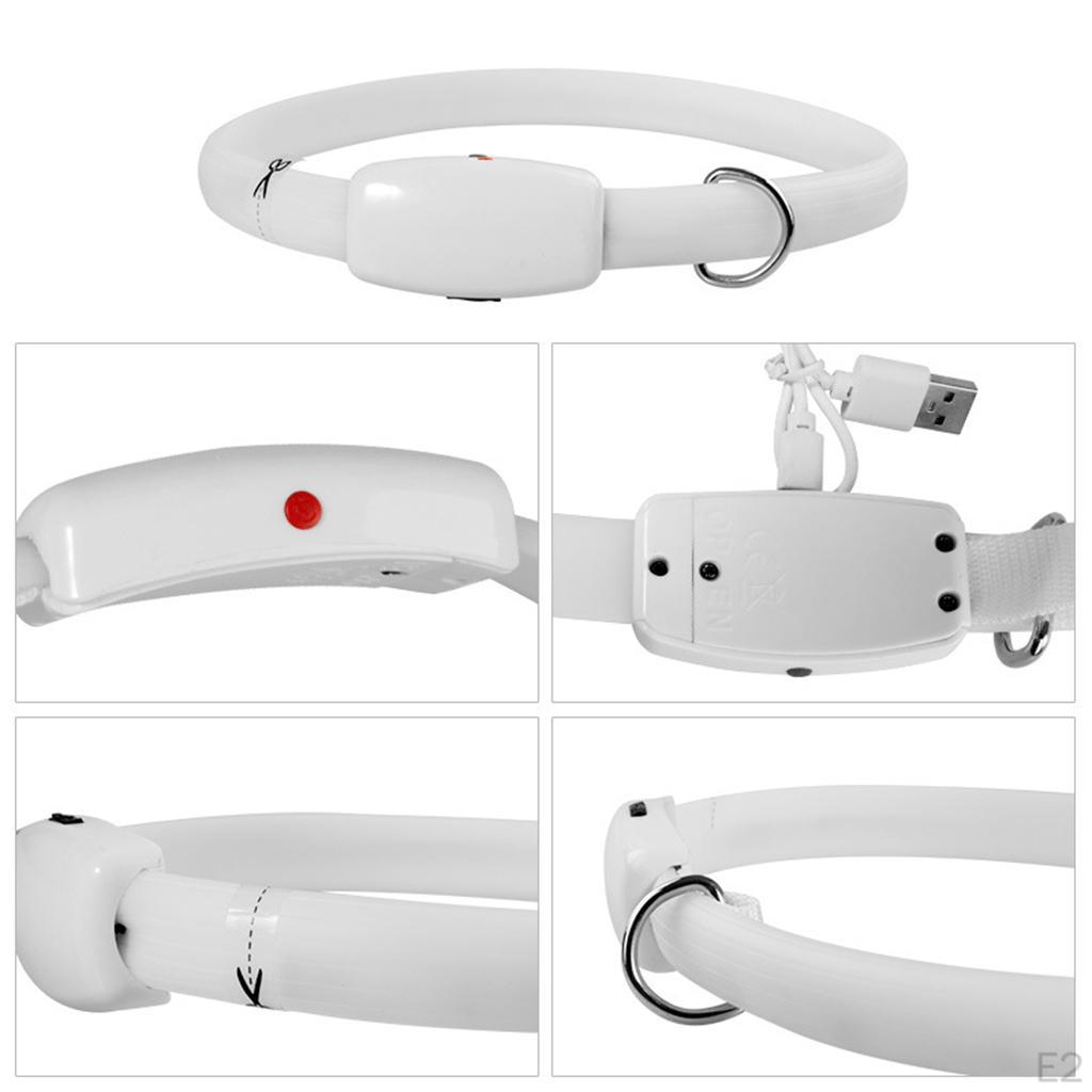 LED , USB Rechargeable Glowing Cuttable Lights Medium Large Dogs