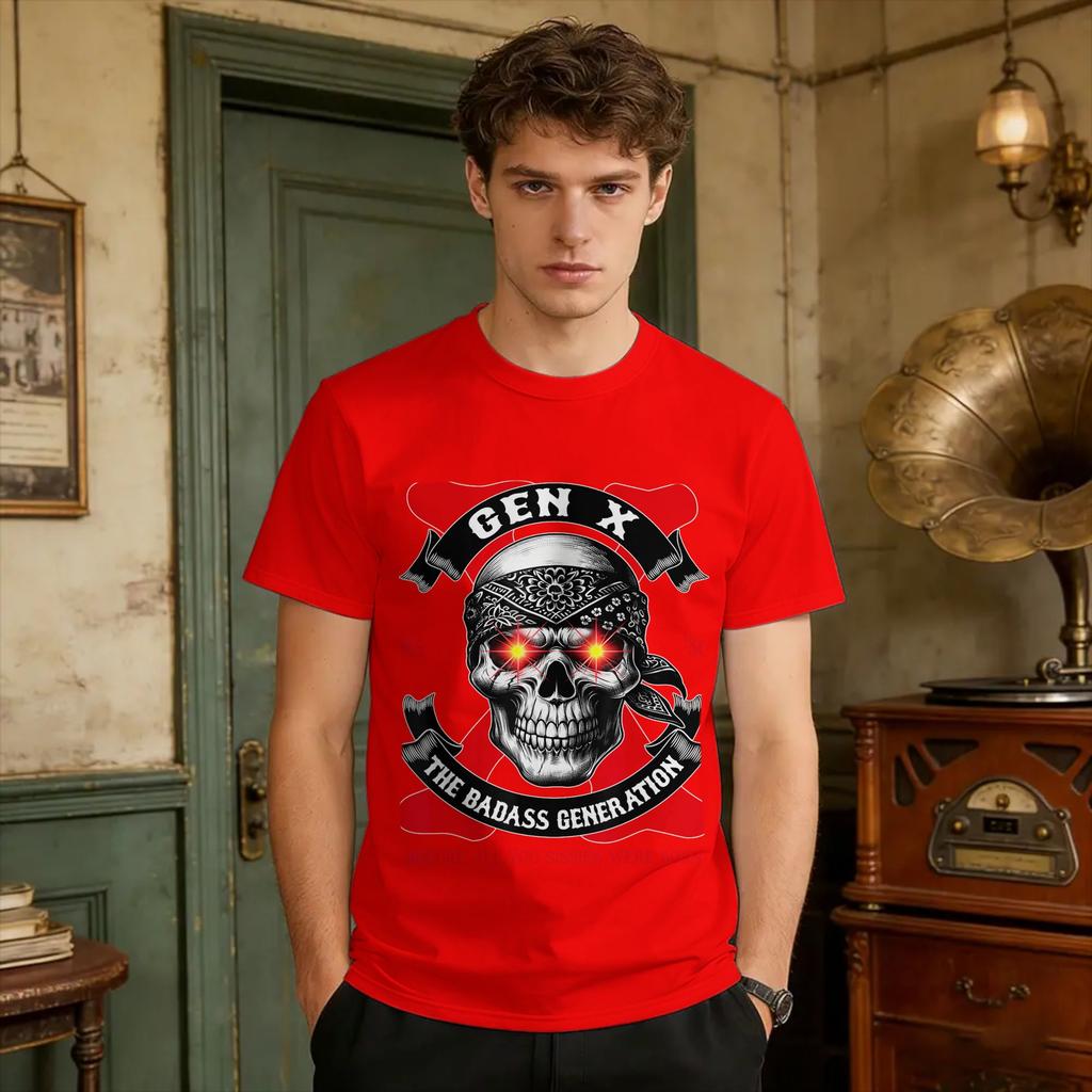 Gen X Badass Generation Before All You Sissies Where Born T Shirt Summer Leisure T Shirts Cotton ONeck Plus Size Tees Tops