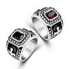 2026 European and American Retro Aristocratic Men and Women's Rings, Fashion Gemstone Cross Ring Temperament Jewelry