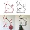 Retro Cartoon Cats Wall Hook Minimalist Design For Home Decors Functional To Hanging Clothes Hats And Bags Durable Iron Materials Suitable For Various