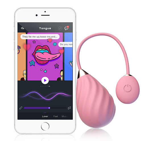 Oeuf Vibrant Connecté Magic Sundae 6 x 3.5cm Rose - Magic Motion - Sextoys Connectés