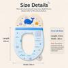 Cartoon Toilet Seat Pad Backrest Toilet Lid Cover New Toilet Seat Cover  Home