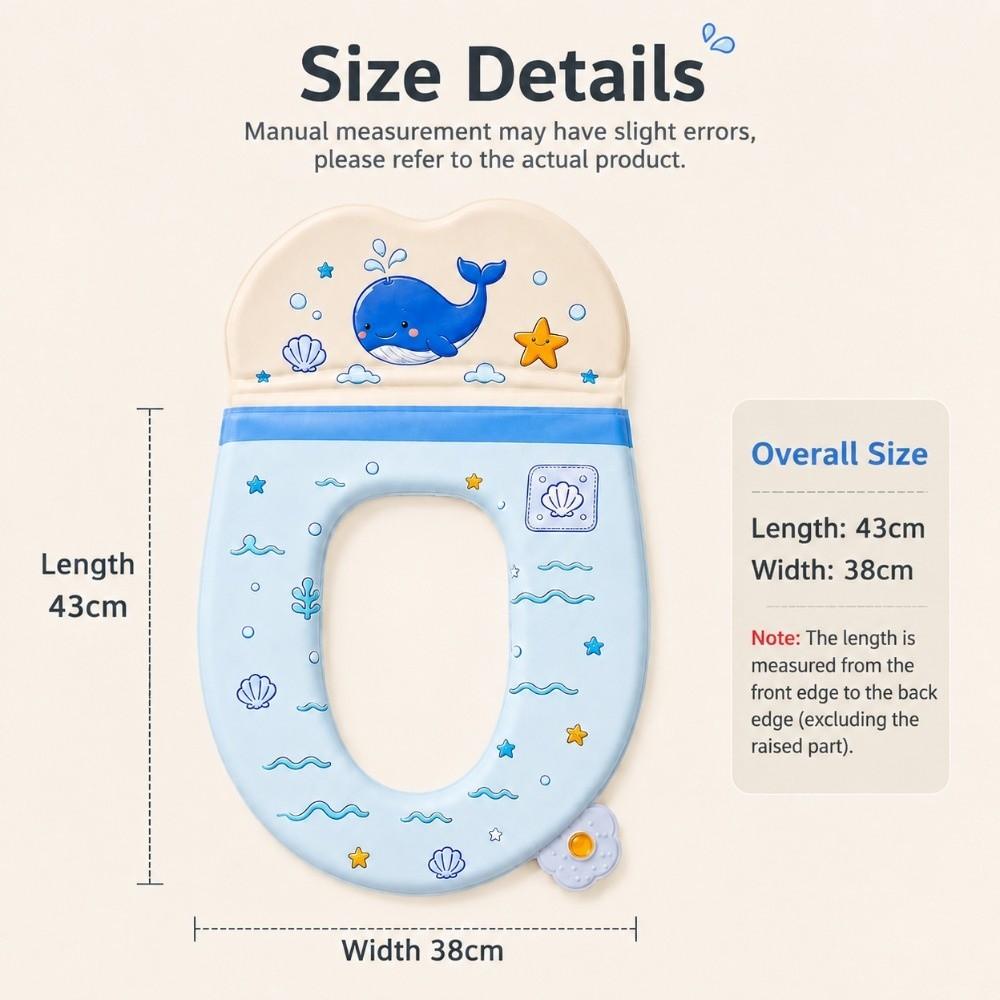 Cartoon Toilet Seat Pad Backrest Toilet Lid Cover New Toilet Seat Cover Home