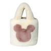 Mickey Kopf Handtasche für Damen Große Kapazität Herbst und Winter Plüschtasche Umhängetasche Vielseitige Plüschtasche Kette