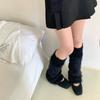 Thickened Imitation Mink Warm Thickened Knitted Stacking Socks Women's Winter Calf Leg Cover Leg Guard Soft and Comfortable
