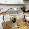 304 Stainless Steel Pot Lid & Cutting Board Holder for Countertop Storage