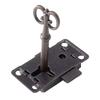 2Pieces Antique Bronze Cabinet Lock With Skeletons Key Accessory Portable for Vintage Styles Home Decoration Use