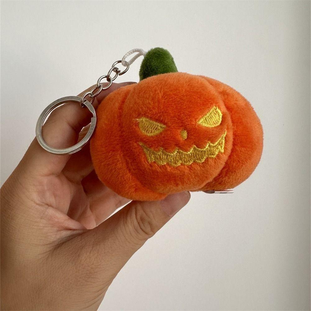 Hanging Pumpkin Plush Keychain host Backpack Charm Cute Plush Doll Keychain Women
