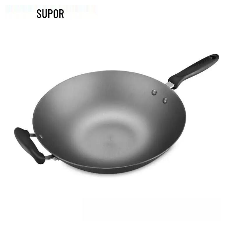 SUPOR 32cm Cast Iron Wok