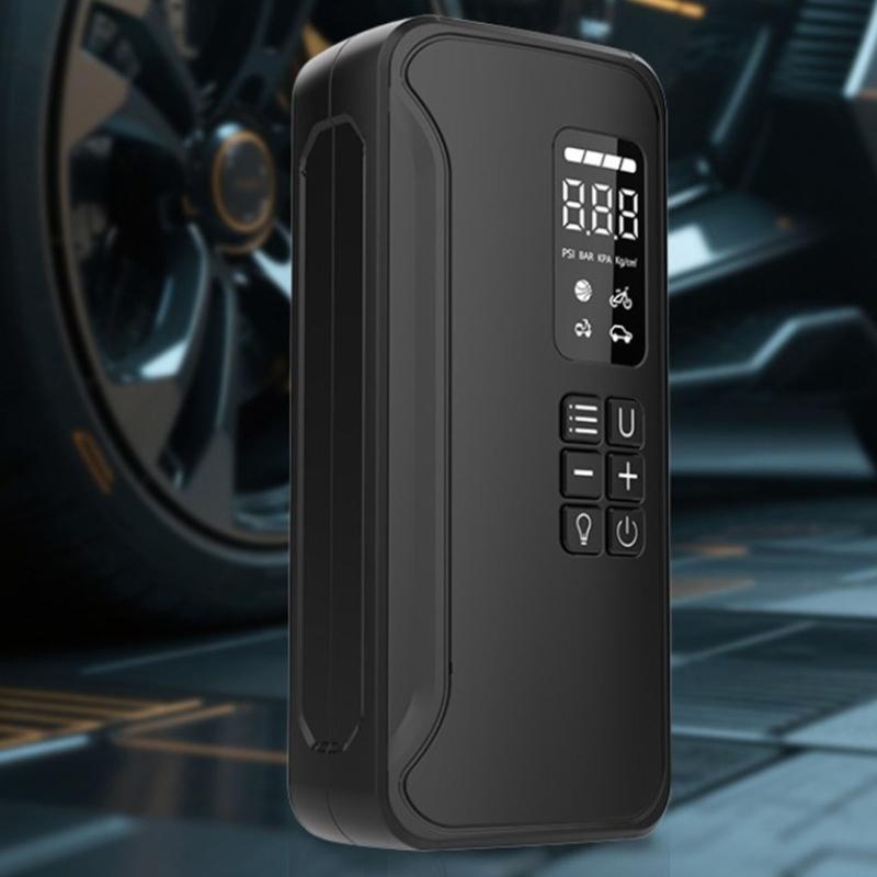 Multifunction Starting Device High Efficiency Tire Inflator Fast Inflation Air Compressor for Vehicle Outdoor Enthusiast