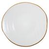 Fabric Texture Plate, High-End Nordic Style Ceramic Plate, Western Pasta Steak Plate, Salad Plate, Slightly Flawed