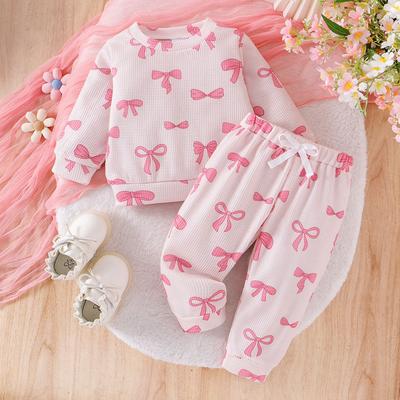 Kids Casual Long-Sleeve Set, Comfortable Daily Wear Outfits