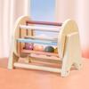 Kid Educational Toy Macaroon Color Spinning Wooden Puzzles Toys 2 In 1 Coin Ball Box Sets Game Baby Shape Cognition Match Toys