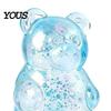 Kids Stress Relief Toy Mini Clear Bear Squeeze Toy, Sitting Sensory Pocket Reliever Soft Stretchy Sugar Ball Fidget Party Favors